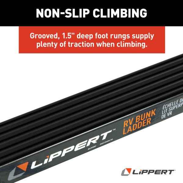 Lippert Components 2024044562 Collapsible RV Bunk Ladder, 84" Adjustable, 6 Steps, 250 lb – image 7