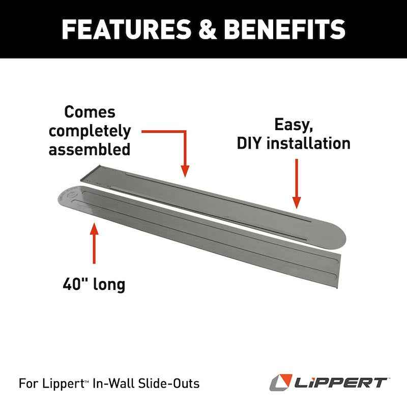 Lippert Components 134993 Lippert Slide Out Floor Protector, Slicker 40 Inch Gray (Set of – image 4