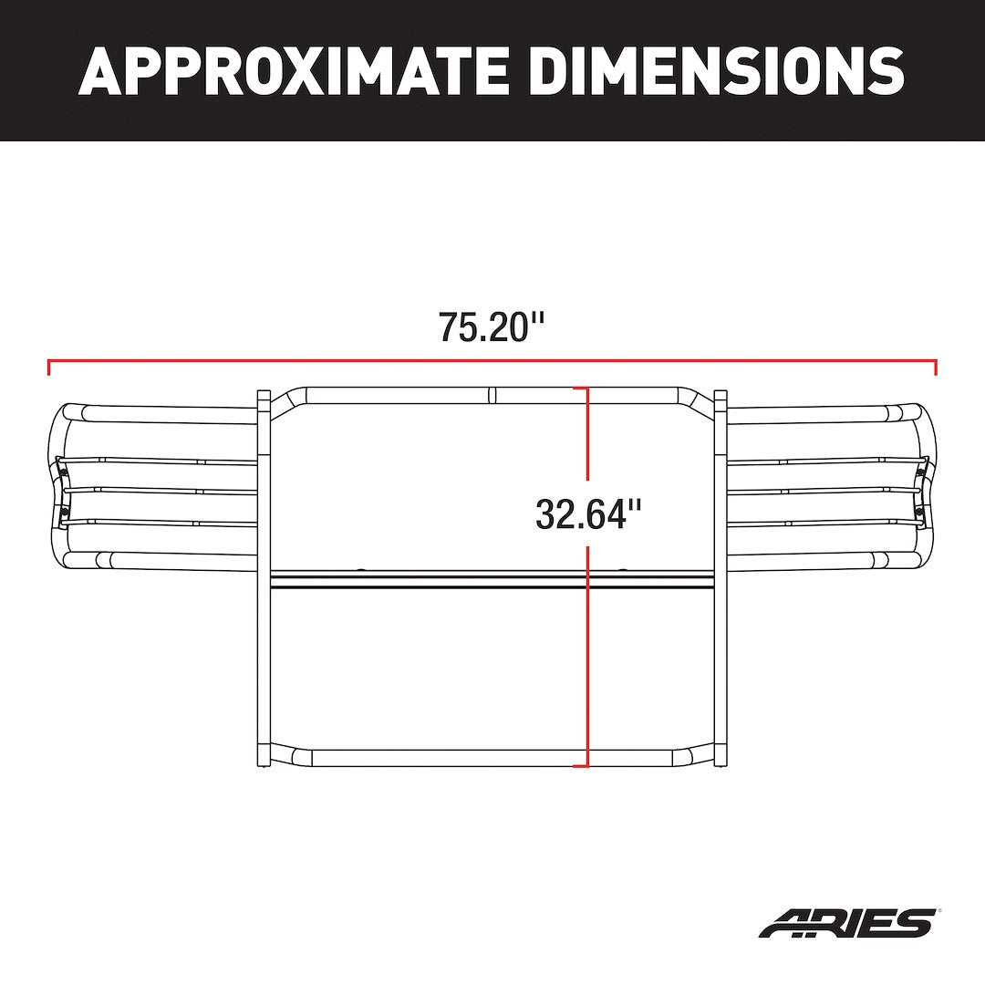 Aries 2066 4Runner Carbon-Steel Grille/Brush Guard - image 4