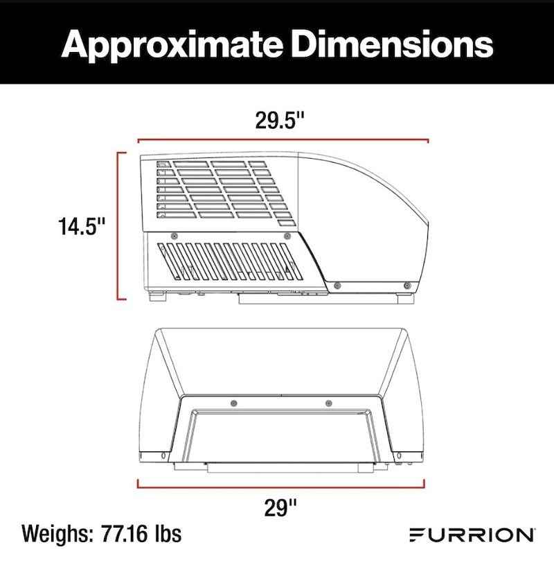 Furrion FACR18HEDA-BL-AM Chill Rooftop RV A/C with Heat Pump 18000 BTU ā image 3