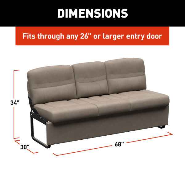 Lippert Components 2024044397 Thomas Payne Jackknife Sleeper Sofa 68" Driftwood Beige – image 6