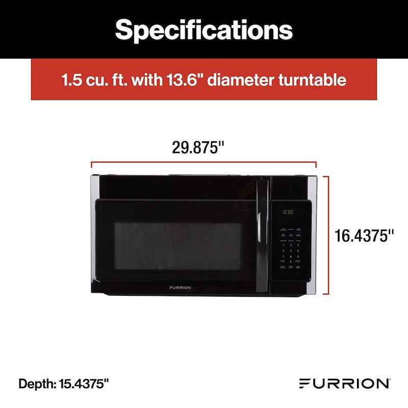 Furrion FMCM15A-BL Over-The-Range Convection Microwave Oven 1.5 Cu Ft – image 2