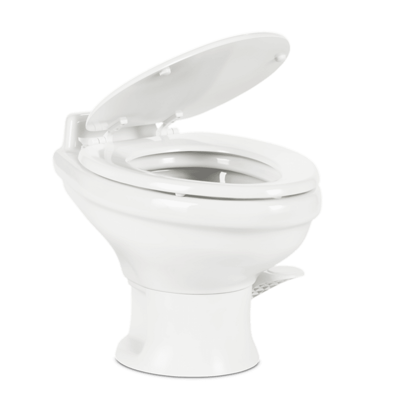 Dometic 302321681 RV Toilet Dometic , 321 Series, Permanent Ceramic Toilet, White – image 1