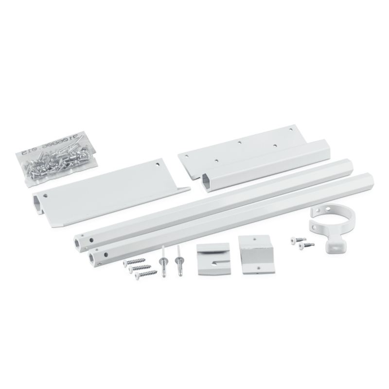 Dometic 9800015.402B RV SlideTopper Awning Bracket Dometic 90 Degree Short White – image 1