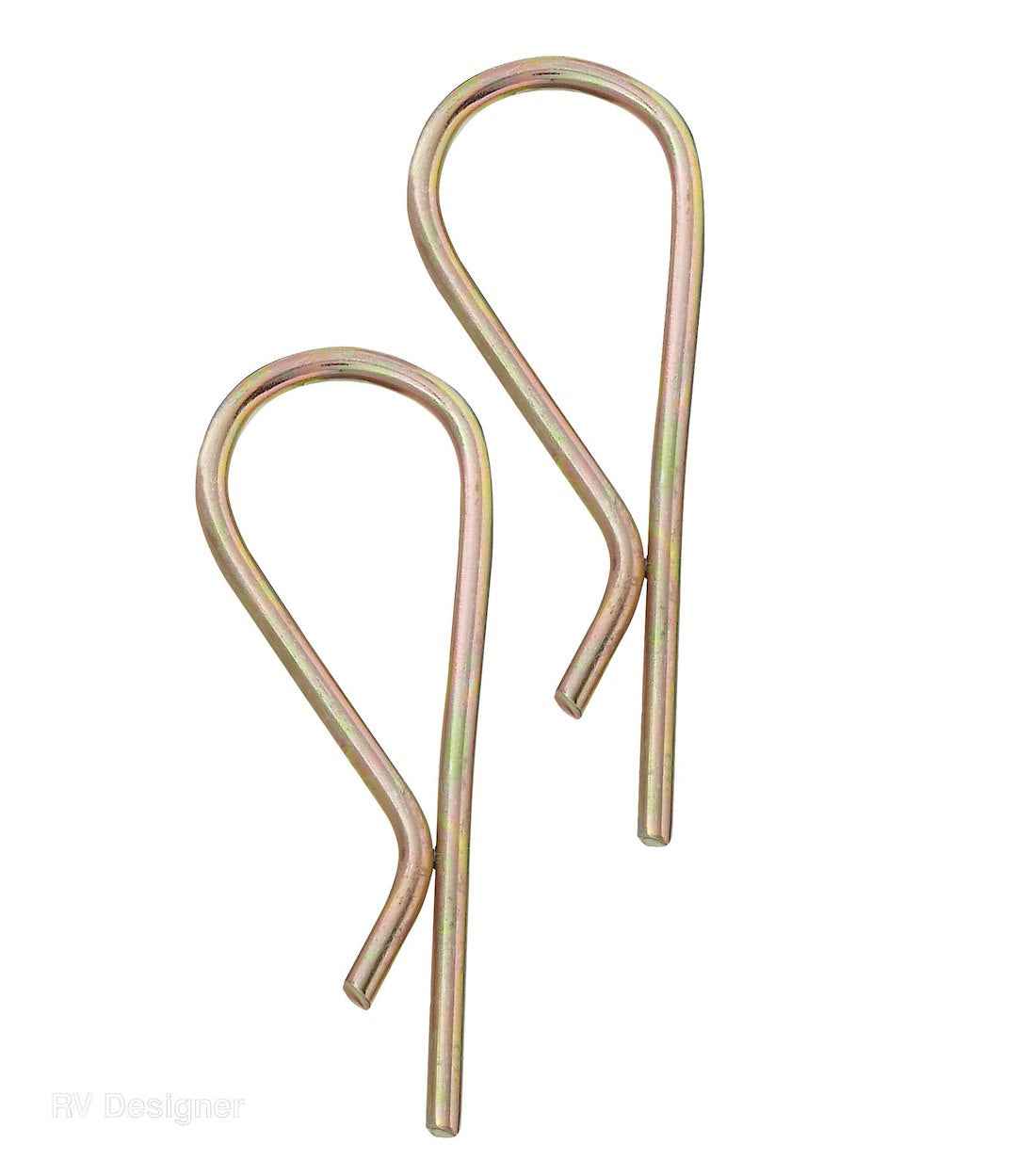 RV Designer H408 Gold 5/8-Inch Sway-Control Retainer Clips, Pair