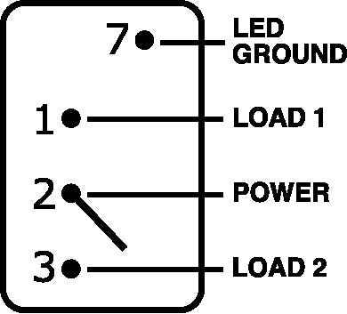 Blue Sea Rocker Switch - 12V/24V – 8232-BSS