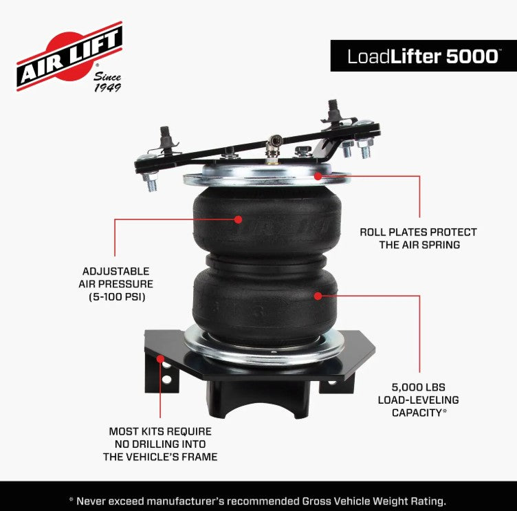 Air Lift 57386 No-Drill LoadLifter 5000 Air Spring Kit - image 5
