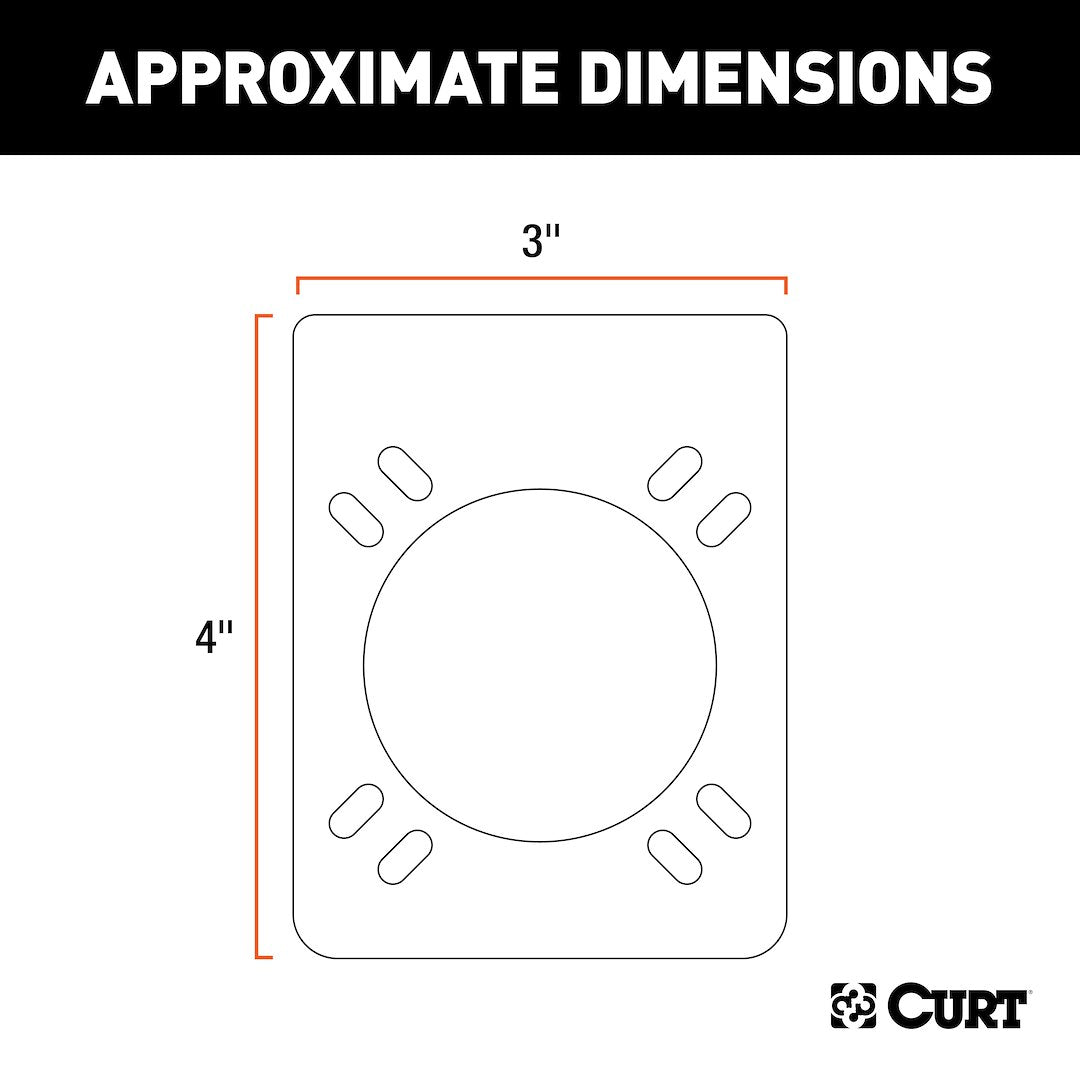 Curt 57205 Trailer Wiring Connector Mounting Bracket - image 4
