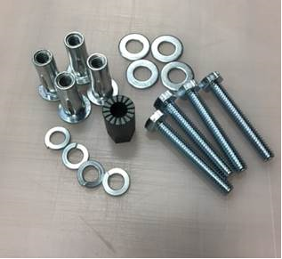 Bedslide Bsa-Rivkt Four Rivet Nuts with Installation Tool