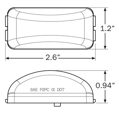 Optronics MCL91AB Vehicle Clearance Lamp