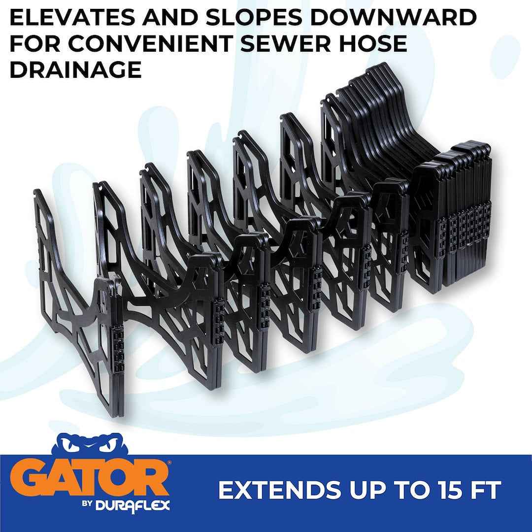 Duraflex Folding RV Sewer Hose Support - 15 ft – 21857S