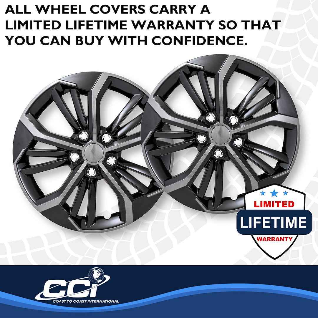 Coast To Coast 56716CB 16-Inch Two-Tone Split-Spoke Trim Set