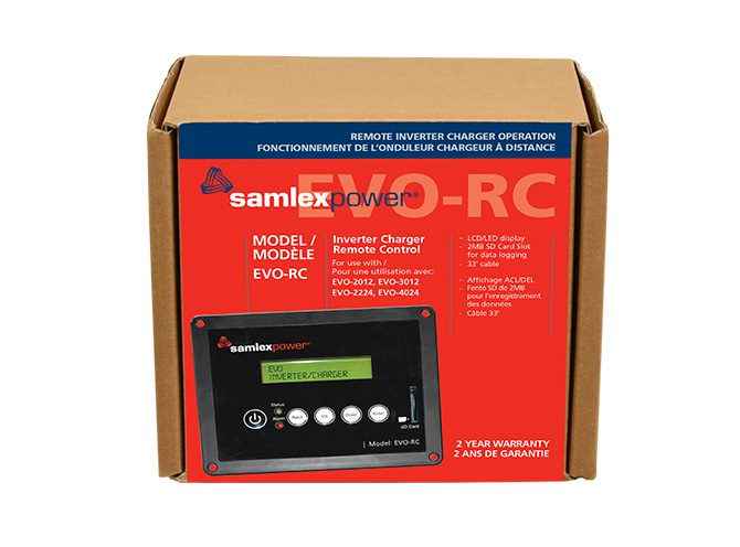 Samlex America EVORC Evolution Inverter/Charger LCD Programming Remote