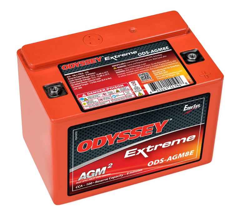 Odyssey Battery ODS-AGM8E Odyssey Extreme Series AGM Battery 12V 100 CCA Group 8 – image 1