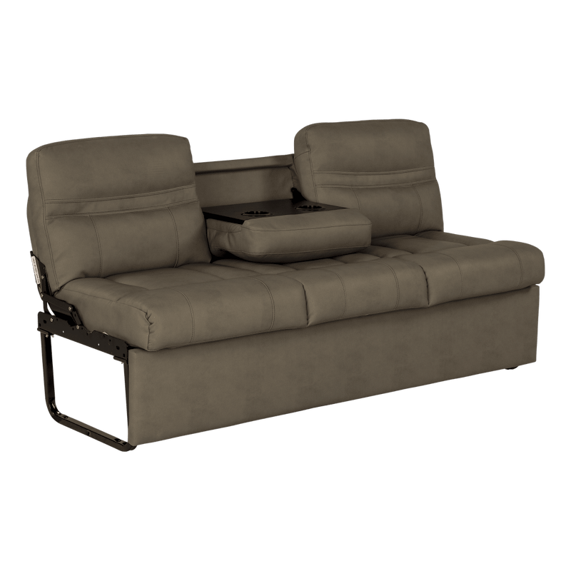 Lippert Components 2020129838 68” Jackknife RV Sofa, Grummond Tan, 3-Seater with Center – image 3