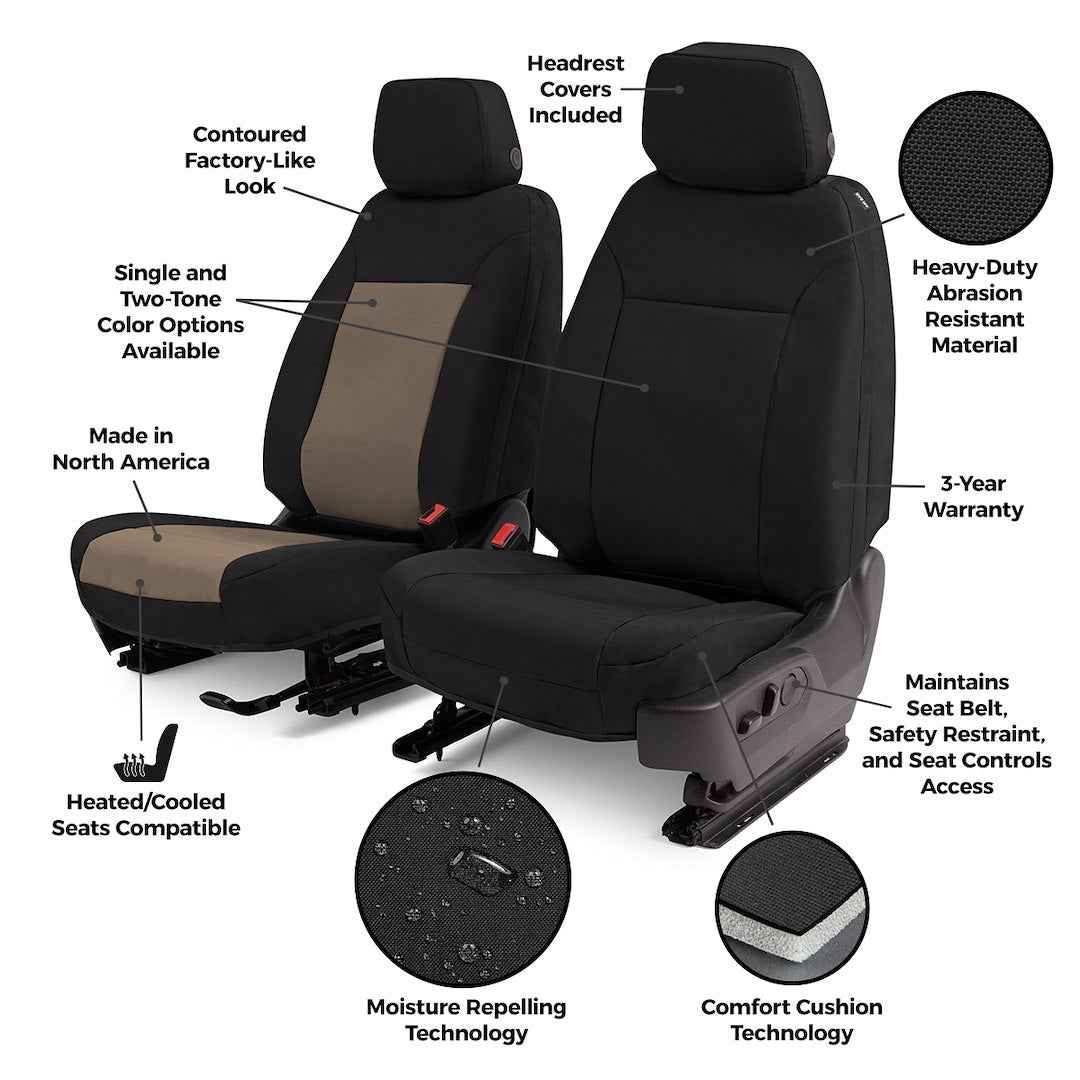 Covercraft 4251ABENCC Charcoal PrecisionFit Endura Front Cover