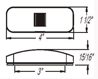 Optronics Mc44 Series Not Applicable Incandescent Clearance (Mc44abp)