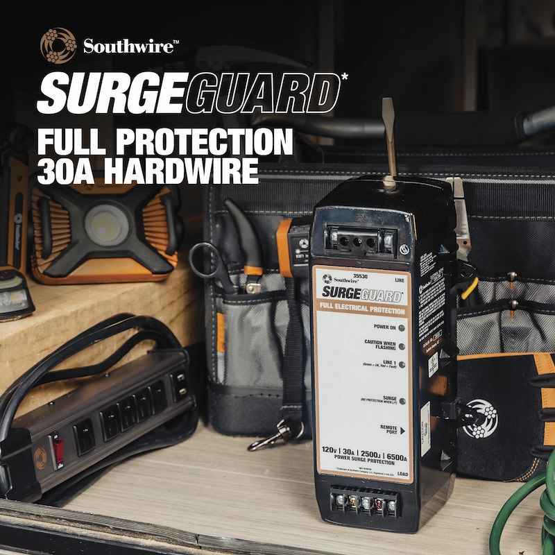 SouthWire Corp 35530 Surge Guard 30 Amp Hardwired RV Surge Protector, Automatic – image 2