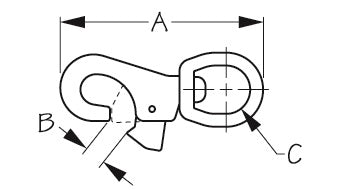 Sea Dog 146333-1 Bull-Nose Dock Hardware Snap