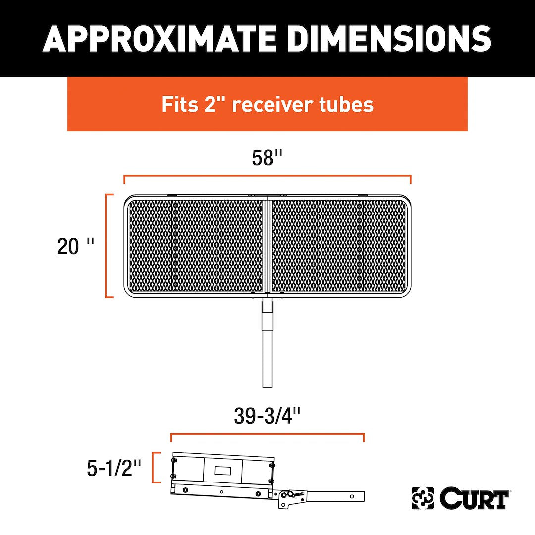 Curt 18151 Trailer Hitch Cargo Carrier - image 9