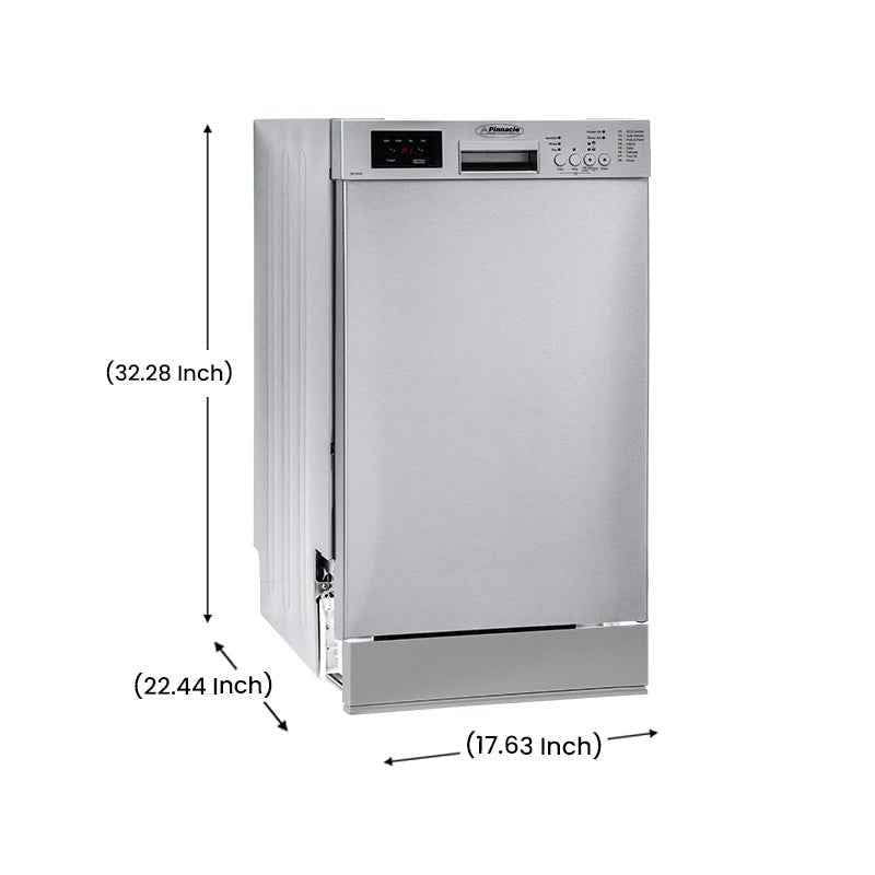 Pinnacle Appliances SB 1840 Pinnacle Built-In RV Dishwasher, 10 Place Settings, Silver – image 6
