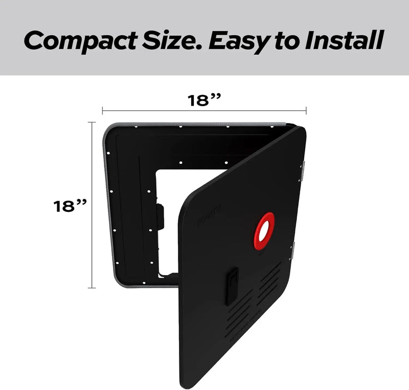 Fogatti FSBDA-1818 Water Heater Access Door Black 18 Inch x 18 Inch – image 2