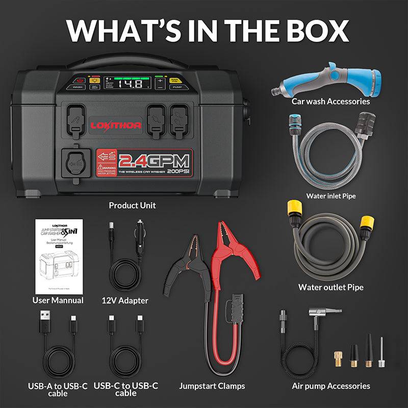 Lokithor AW401 Five-Function Jump Starter and Inflator