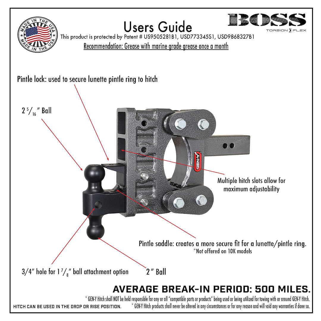 Gen-Y Hitch Gh-2325 Trailer Hitch Ball Mount - image 7