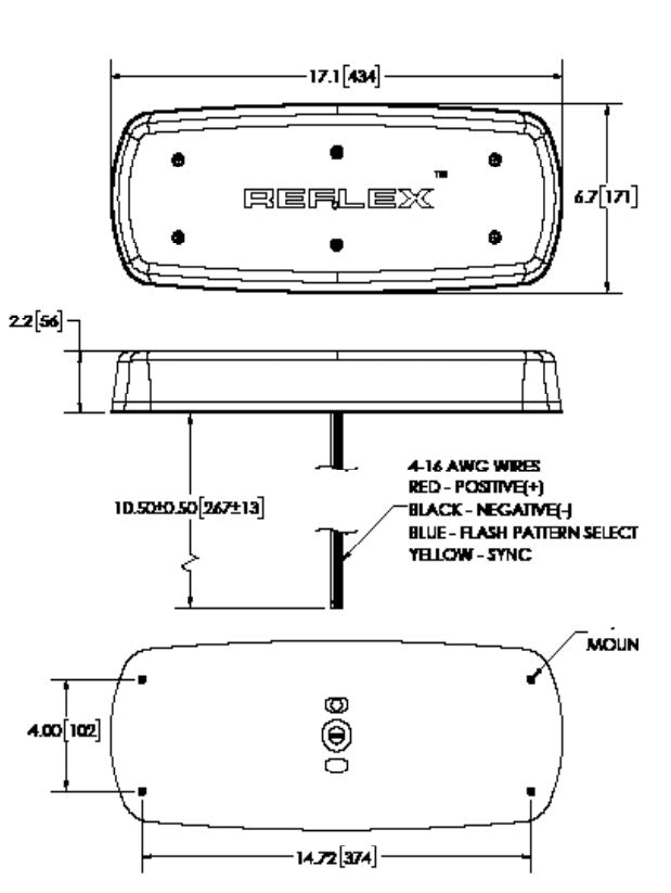 Ecco Elect 5517CAC Reflex LED Warning Microbar