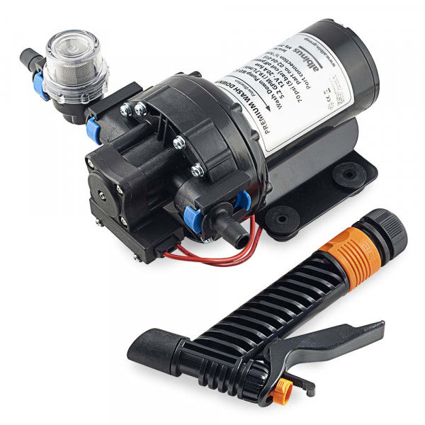Albin 02-04-015 12V Washdown Diaphragm Pump, 5.2 GPM - image 1