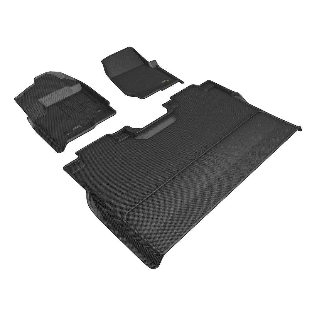 3D Mats L1FR16601509 Ford Non-Vinyl Maxpider 3-Piece Floor Mats