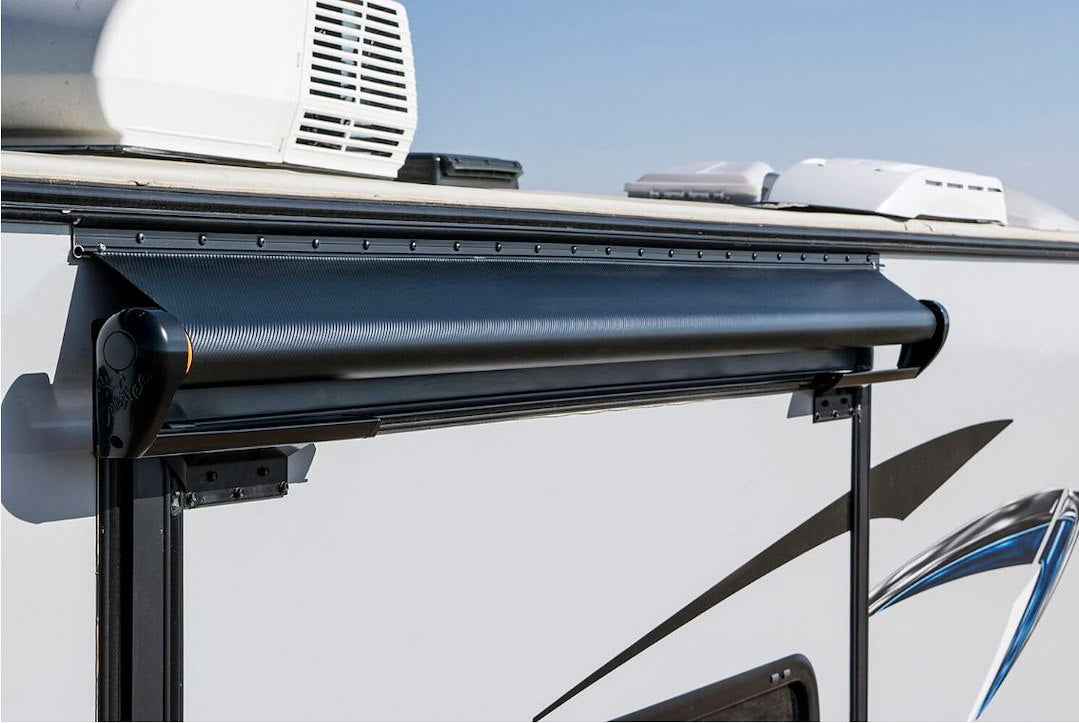 Carefree RV HI0606262 Alpine Automatic Black 5-ft-4-in Slide-Out Awning