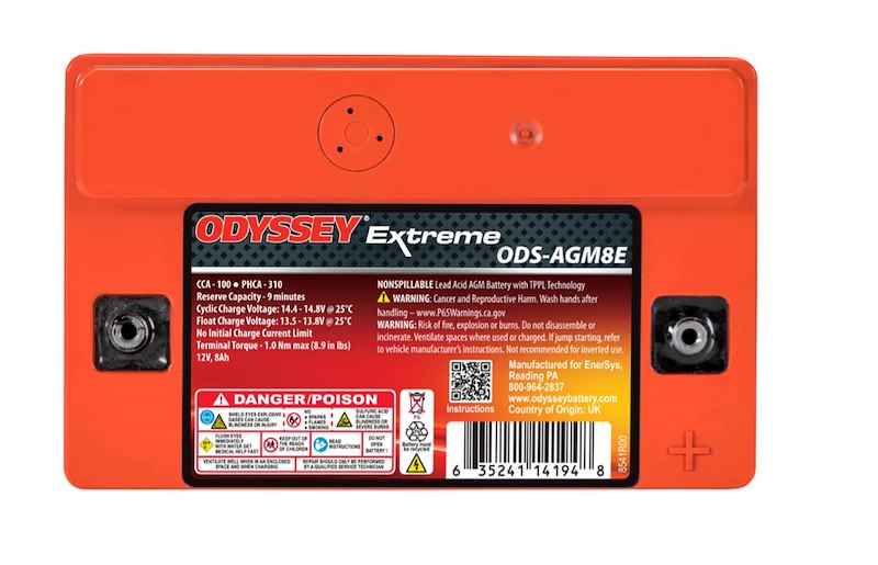 Odyssey Battery ODS-AGM8E Odyssey Extreme Series AGM Battery 12V 100 CCA Group 8 – image 6