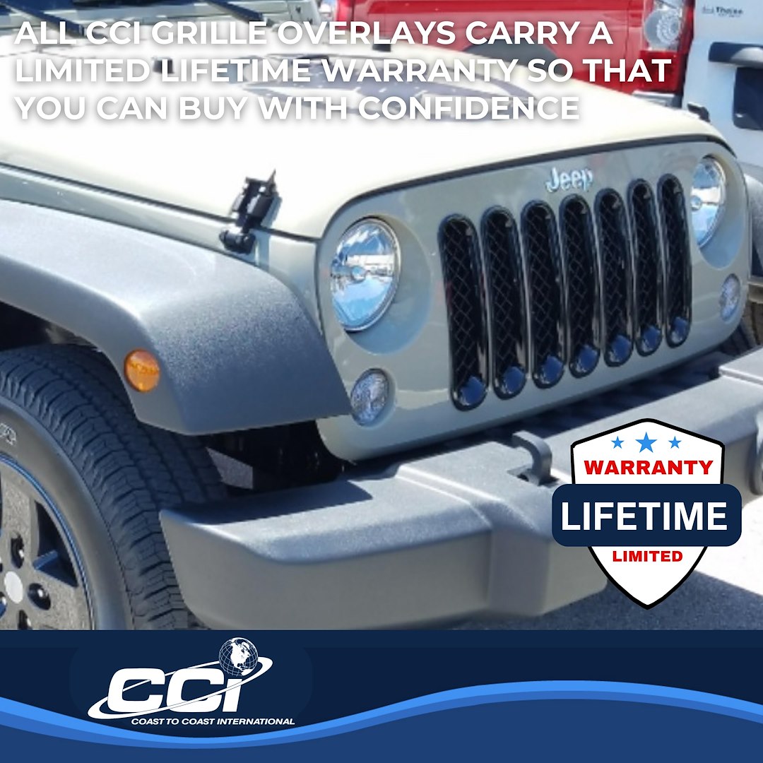 Coast To Coast GI414BLK Wrangler JK Gloss Mesh Grille Trim - image 3