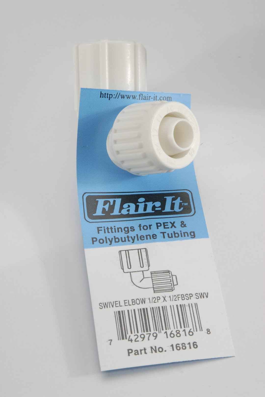 Elkhart Supply 16816 Flair-It 1/2-Inch Compression / Female Swivel Elbow
