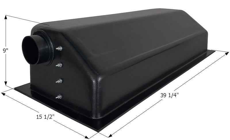 Icon 01603 14 Gallon Waste Holding Tank, 39-1/4" L x 15-1/2" W x 9" H – image 1
