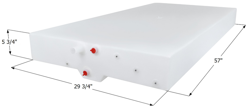 Icon 14988 40 Gallon Fresh Water Tank (WT3881), 57" L x 29-3/4" W x 5-3/4" H – image 3