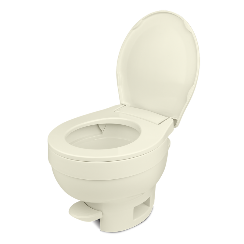 Thetford 31834 Aqua-Magic VI Low Profile RV Toilet, Pedal Flush, Parchment – image 1