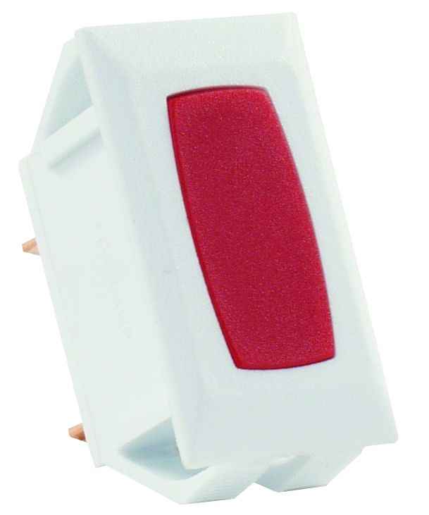 JR Products 12755 Red Power-On Indicator, White Panel