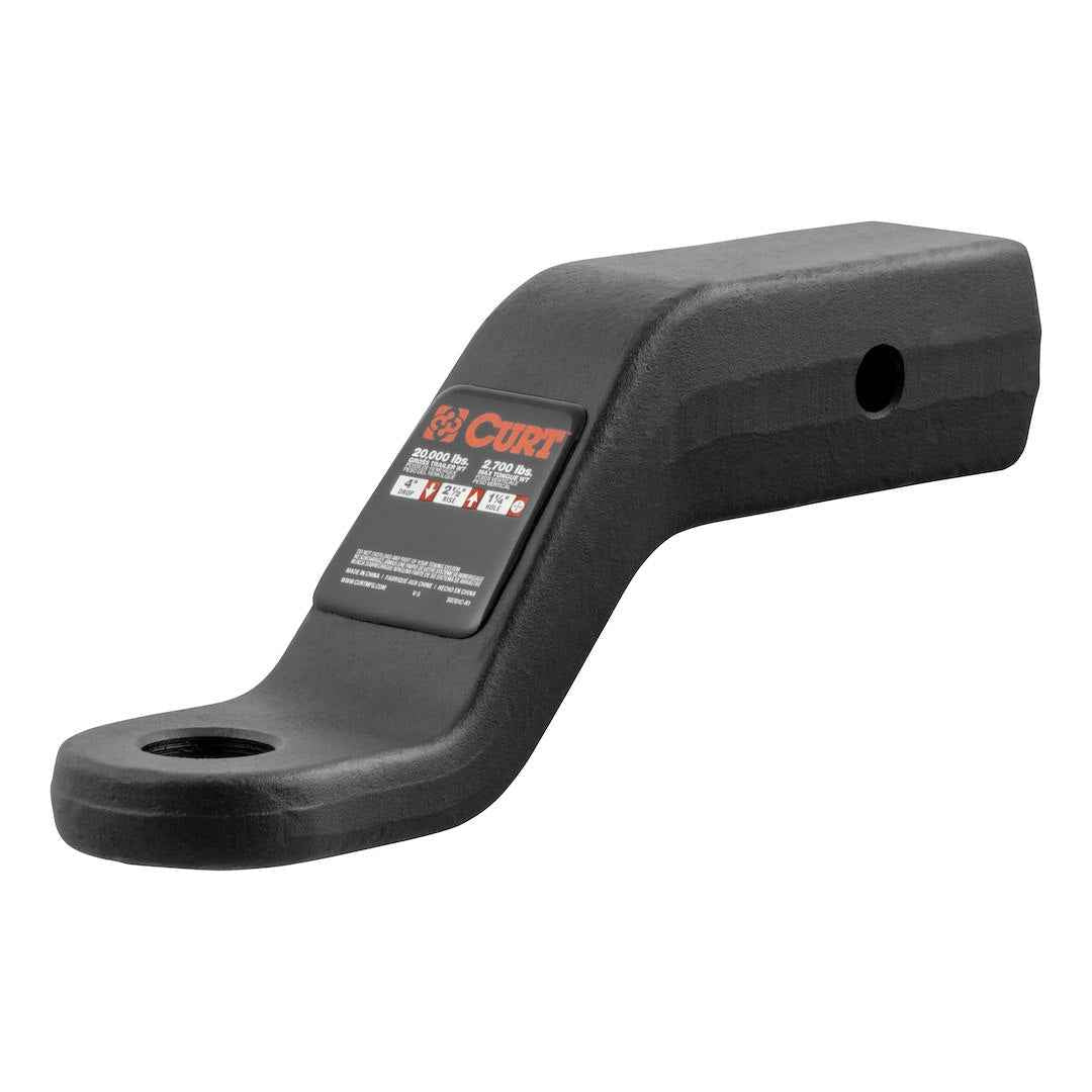 CURT 45458 Ball Mount - 2-1/2 in Receiver, 4 in Drop