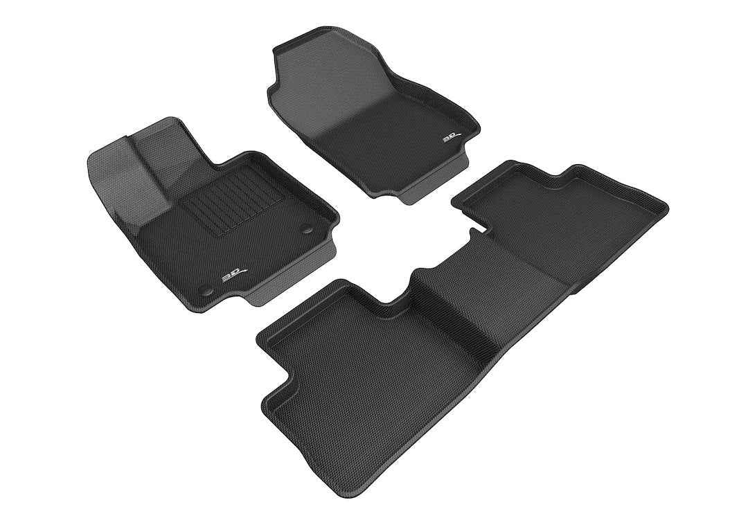 3D Mats L1TY25401509 RAV4 KAGU Black 3-Piece Two-Row Mats
