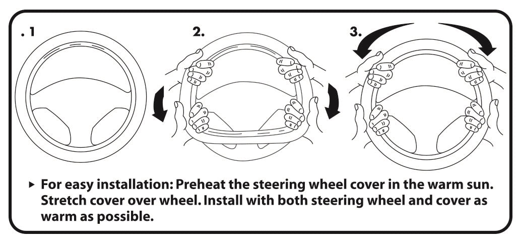 Plasticolor 006742R03 Chevrolet Genuine-Leather Steering Cover