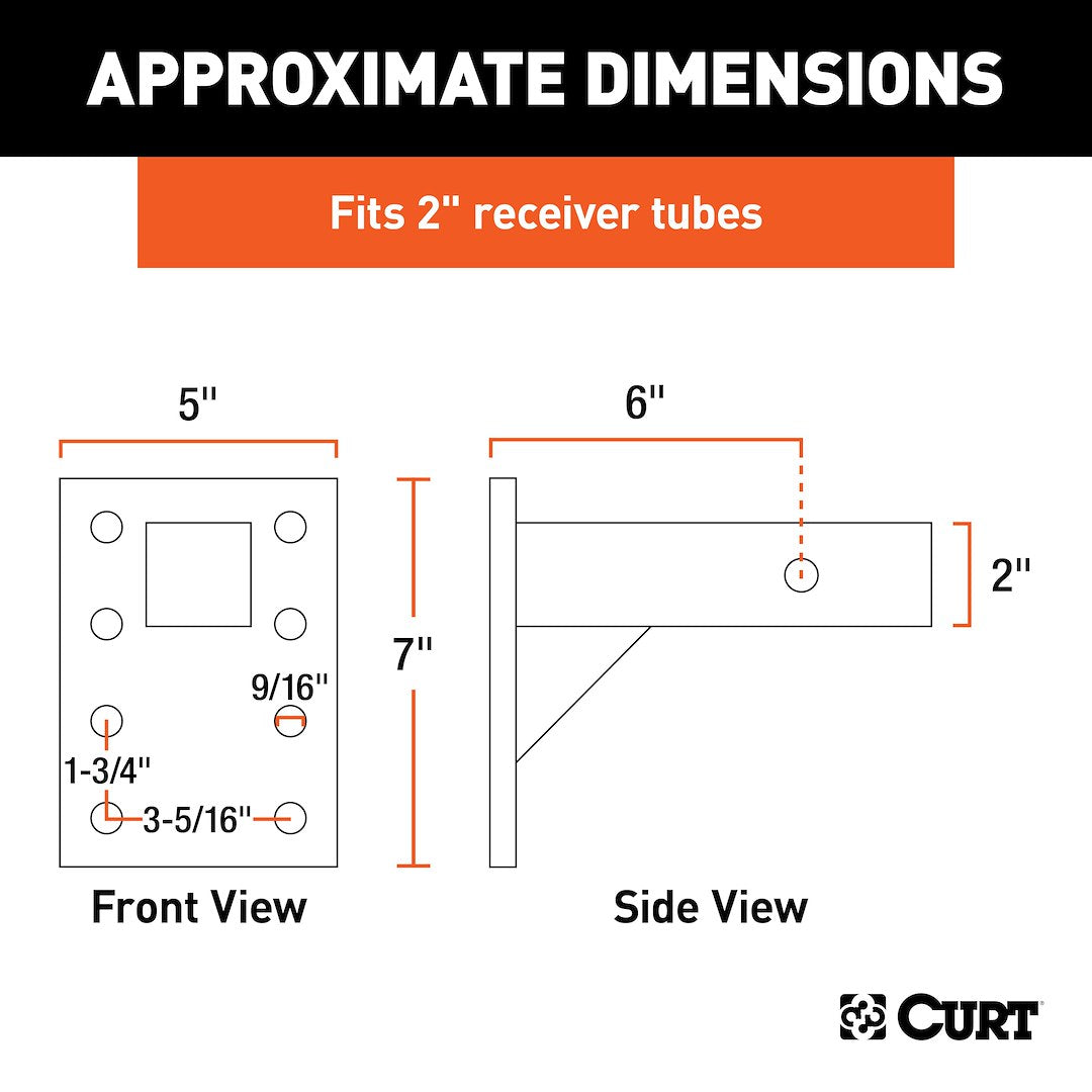 Curt 48328 Pintle Hook Mounting Plate - image 4