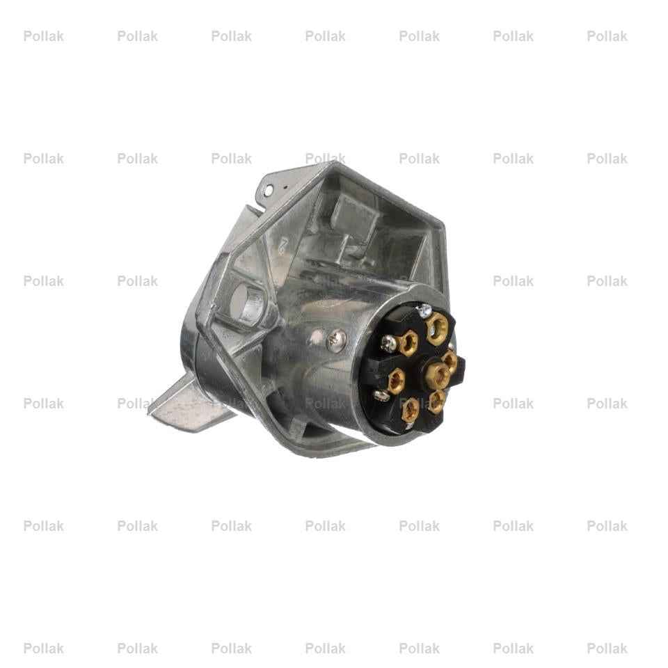 Pollak 11720EP Silver 7-Pin Vehicle-End Interchangeable Socket