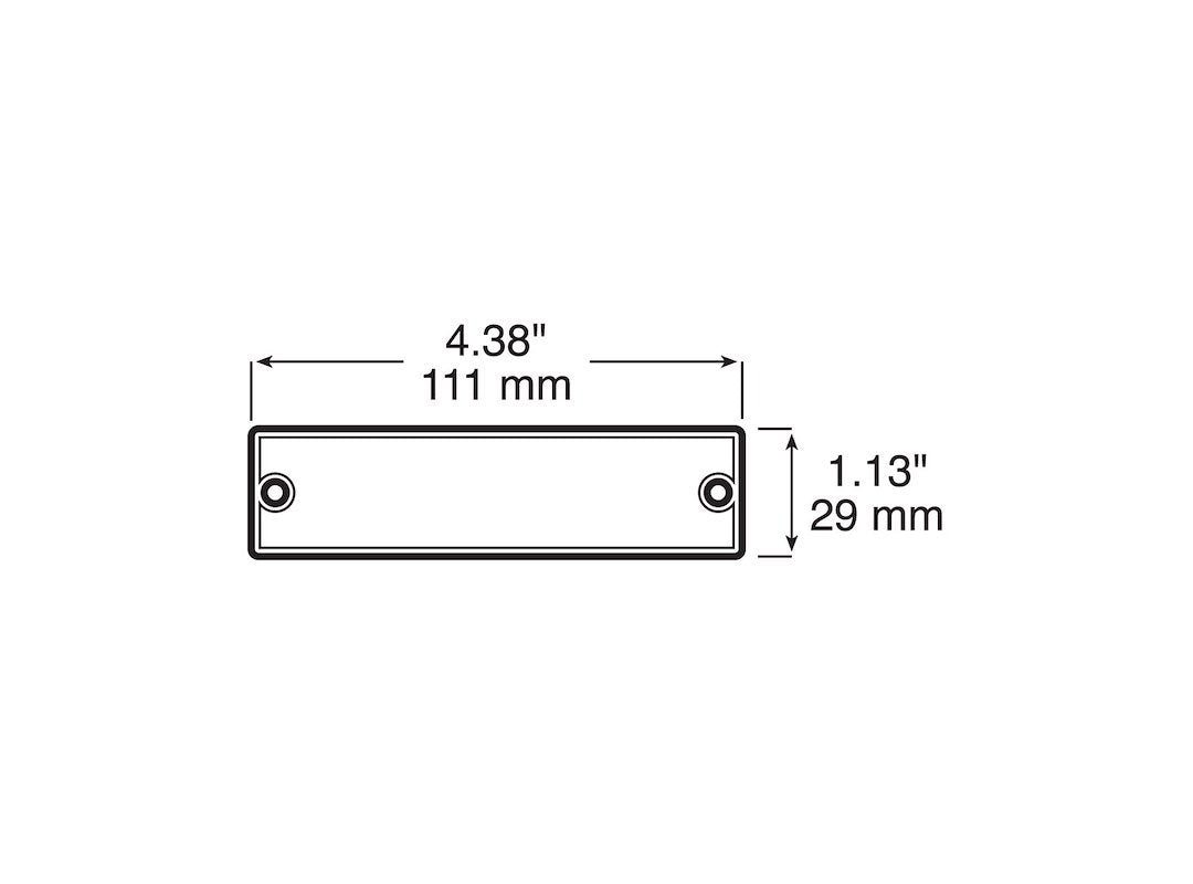 Peterson Mfg. Reflector (V487a) – Length (In): 4-3/8 Inch