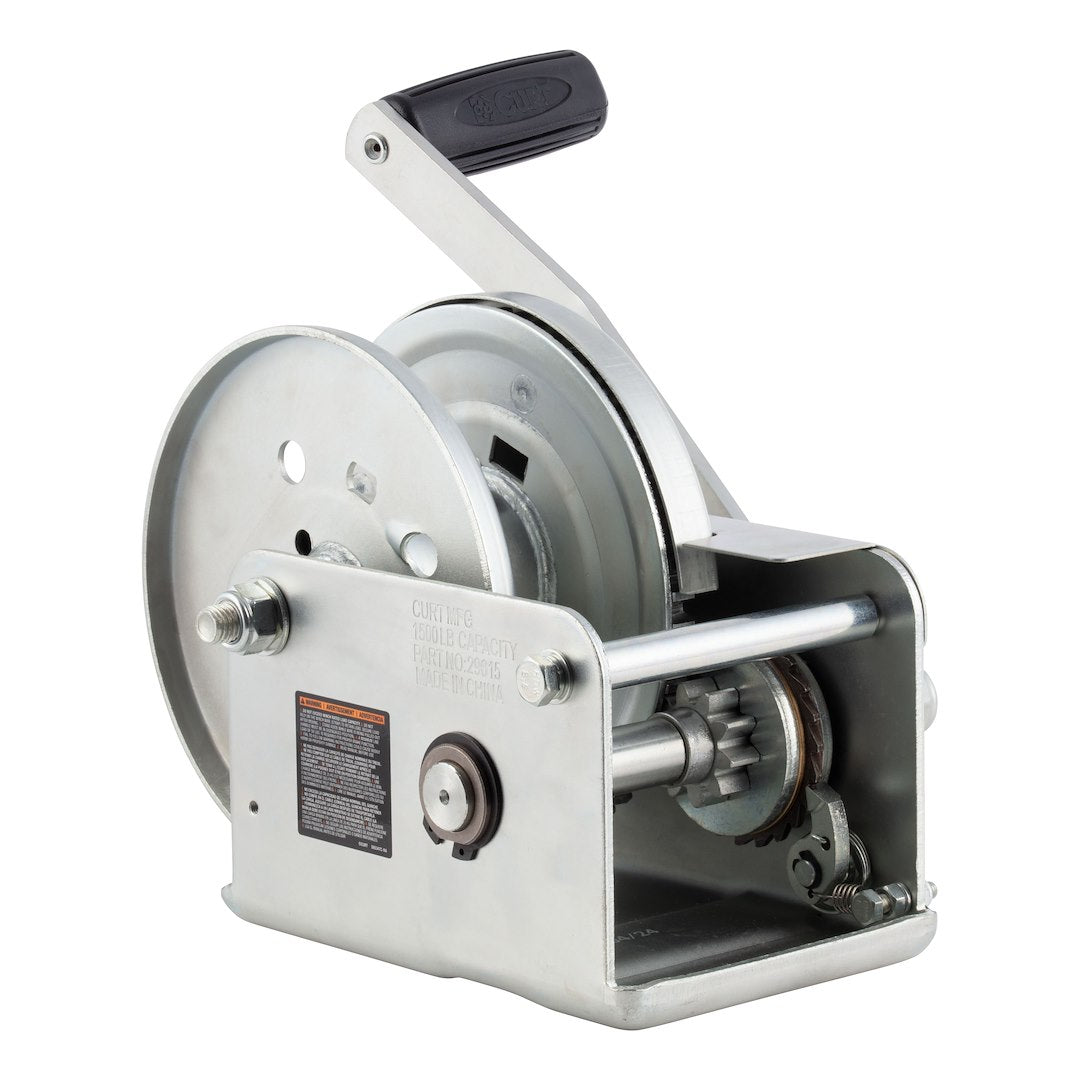 CURT 29615 Fixed-Mount Manual Industrial Brake Winch - image 2