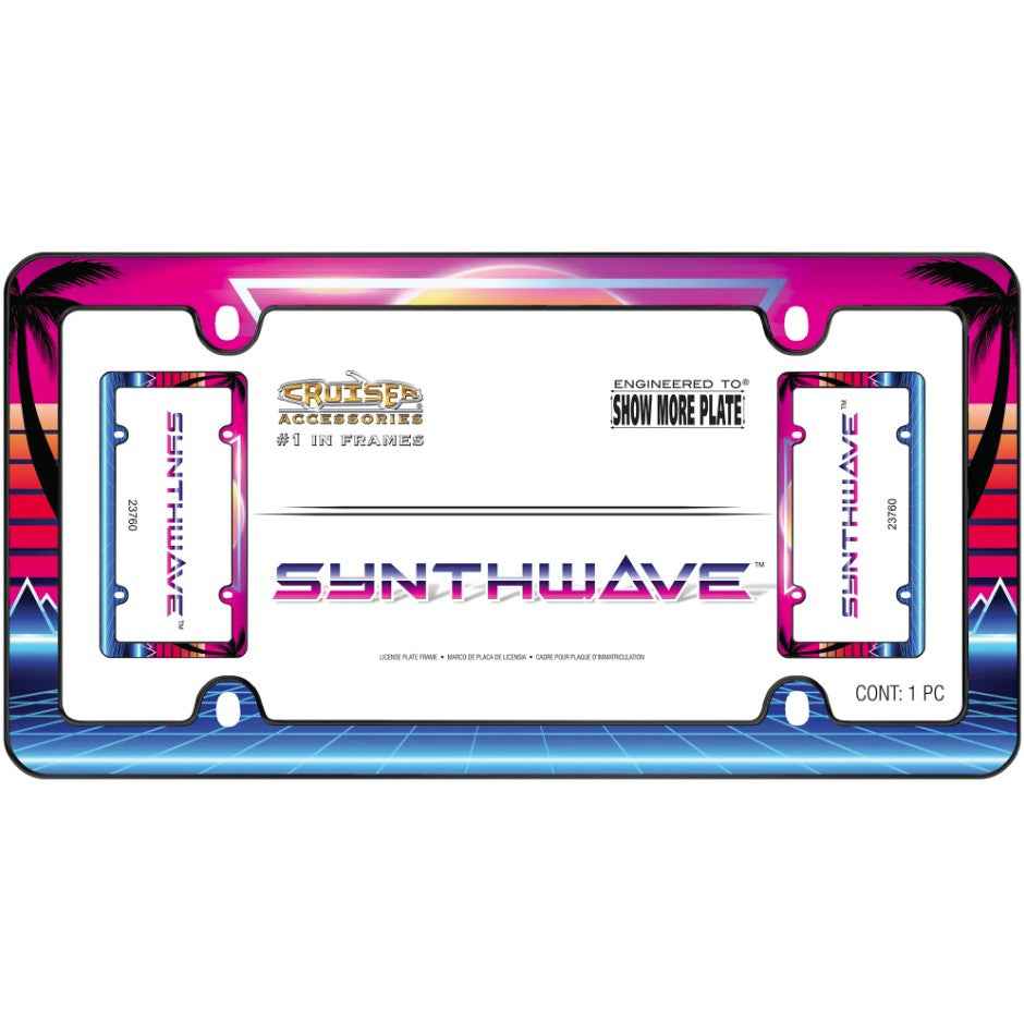 Cruiser 23760 Synthwave Automotive Plate Surround