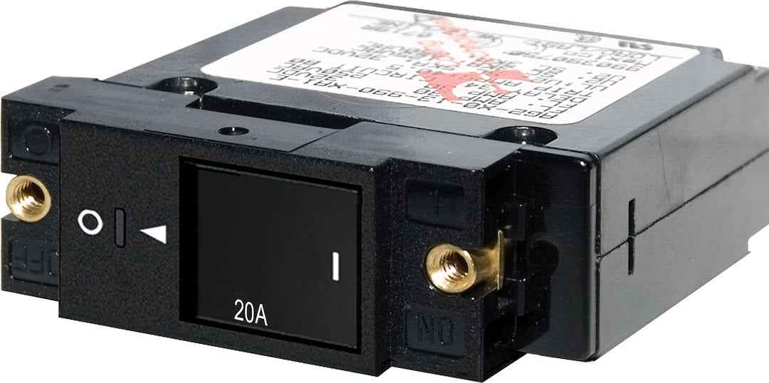 Blue Sea 20A Hydraulic-Magnetic Circuit Breaker, 1-Pole – 7429-BSS