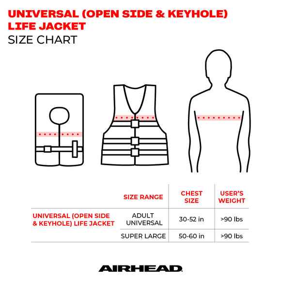 Airhead Life Jacket – 30092-16-A-BK