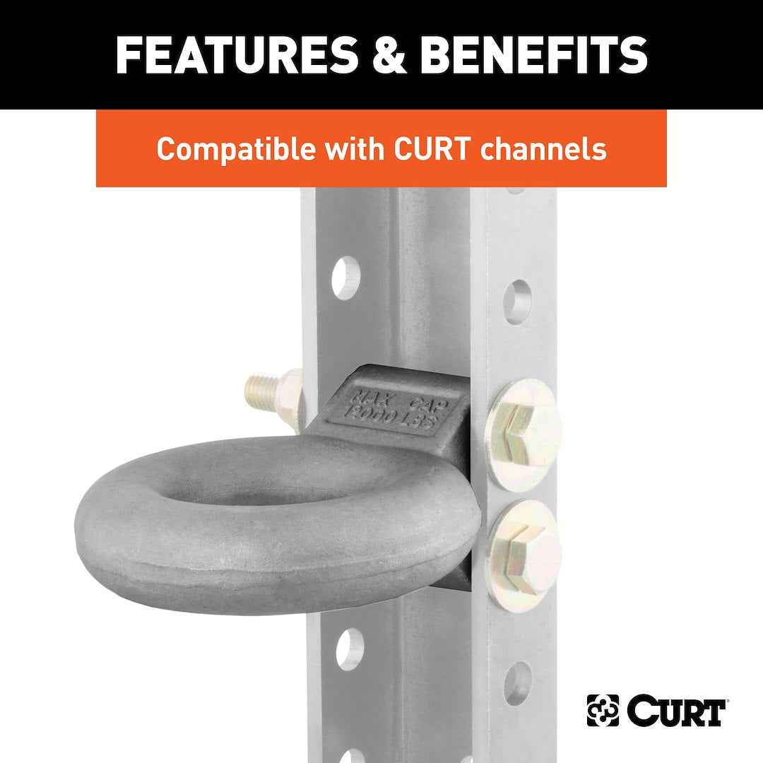 CURT Lunette Ring - 3 in, Channel Mount – 48600